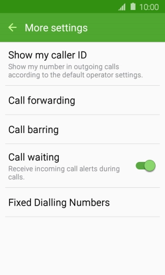 Press the Home key to return to the home screen.