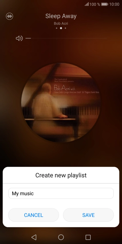 Key in a name for the playlist and press SAVE.