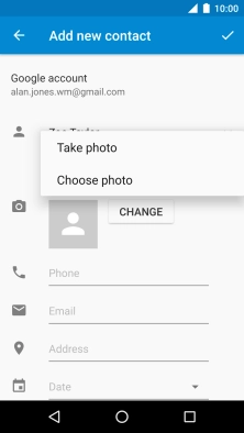 Press Choose photo.