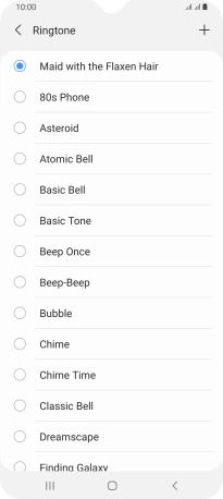 Press the Home key to return to the home screen.