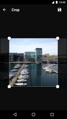 Drag the frame to the required position to select the required detail and press the save icon.