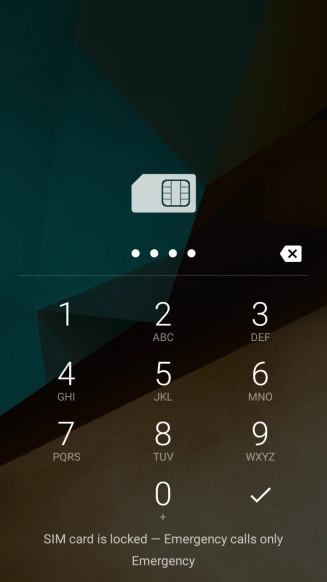 If you're asked to key in your PIN, do so and press the confirm icon.
