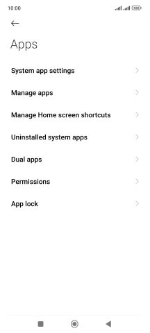 Press Manage apps.