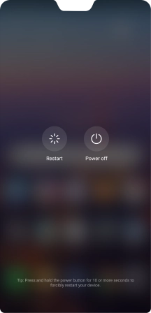 Press Power off.