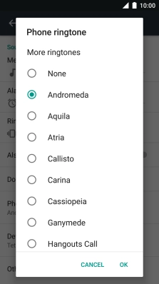Press More ringtones.