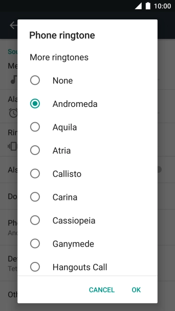 Press More ringtones.