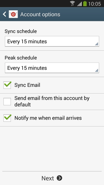 Press the drop down list below 