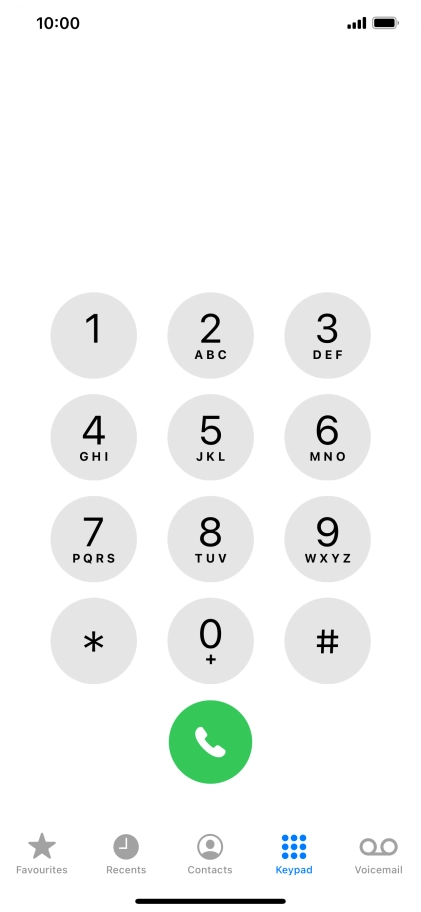 Press Keypad.