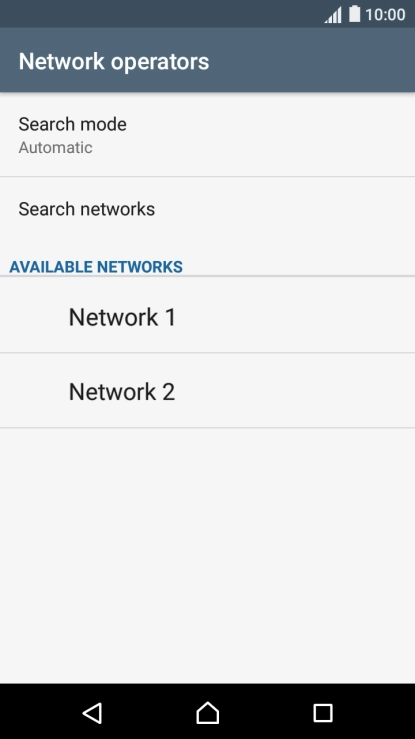 Press Search mode.