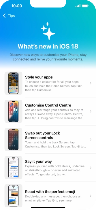 Slide your finger upwards starting from the bottom of the screen to return to the home screen.