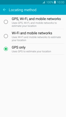 If you select GPS, Wi-Fi, and mobile networks, your phone can find your exact position using the GPS satellites, the mobile network and nearby Wi-Fi networks. Satellite-based GPS requires a clear view of the sky.