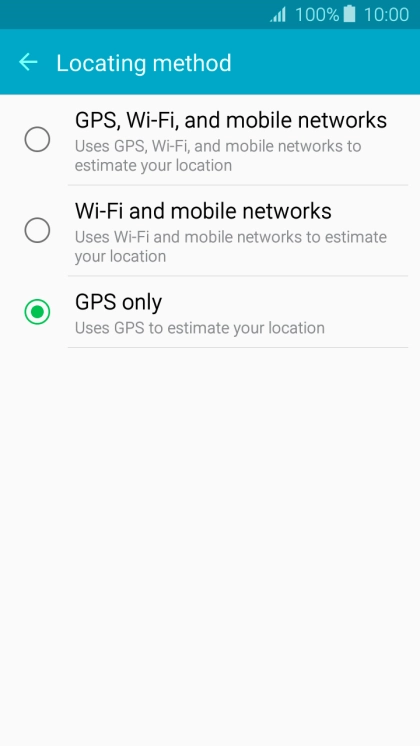 If you select GPS, Wi-Fi, and mobile networks, your phone can find your exact position using the GPS satellites, the mobile network and nearby Wi-Fi networks. Satellite-based GPS requires a clear view of the sky.