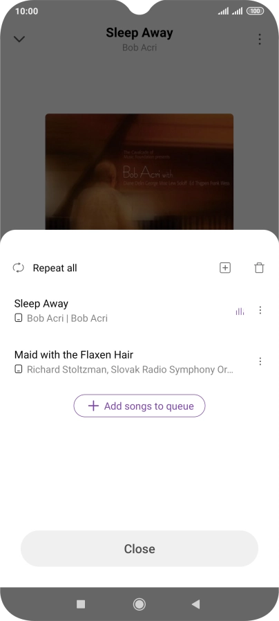 Press the add icon.