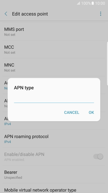 Key in mms and press OK.