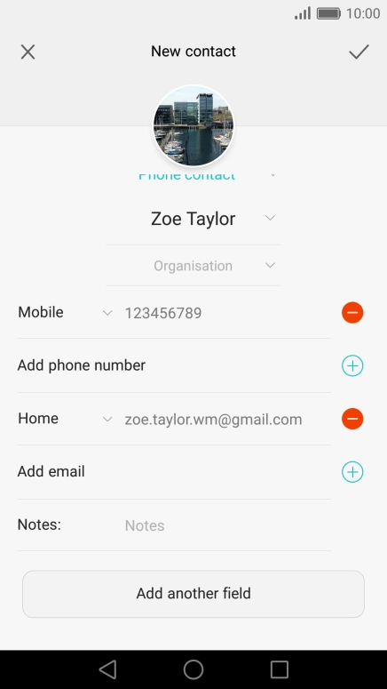 Press the drop down list below the email address.