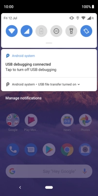 Press Android system.
