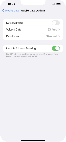 Press Data Mode.