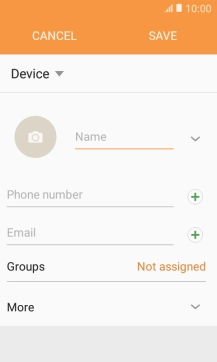 Press the address book drop down list.