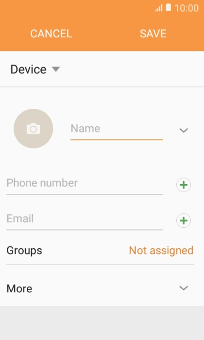 Press the address book drop down list.