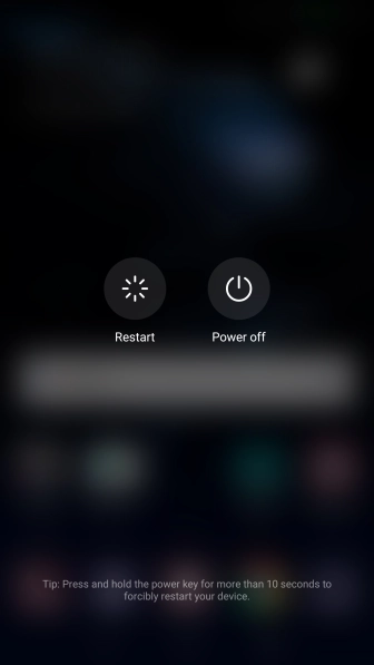 Press Power off.