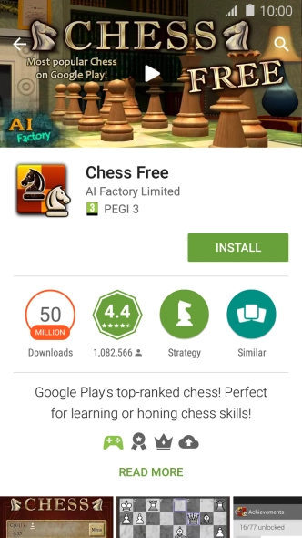 Press INSTALL and follow the instructions on the screen to install the app.