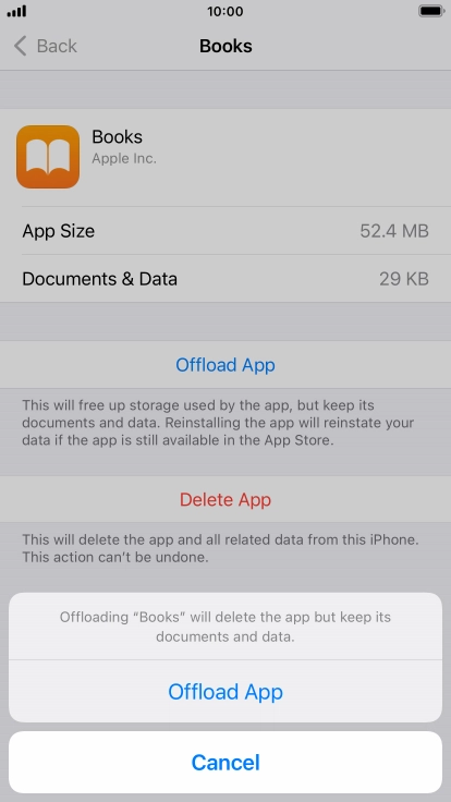 Press Offload App.