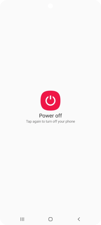 Press Power off.