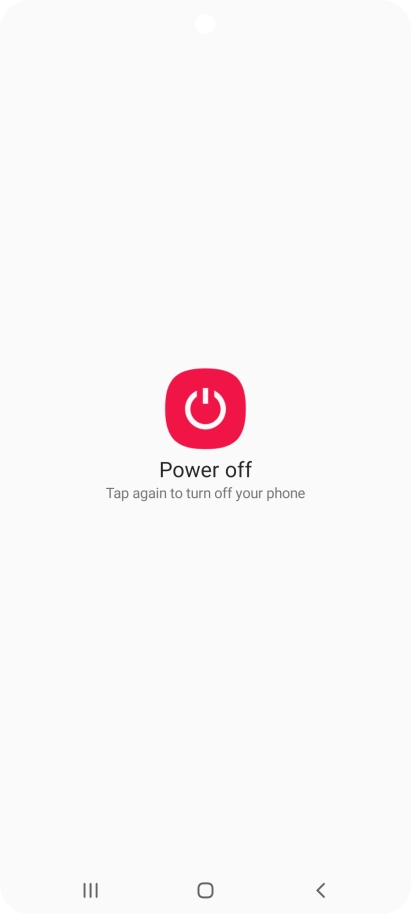 Press Power off.