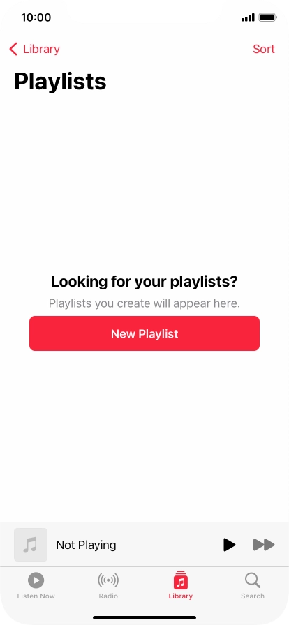 Press New Playlist.