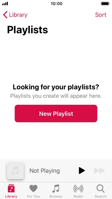 Press New Playlist.