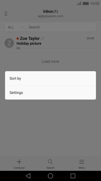 Press Settings.