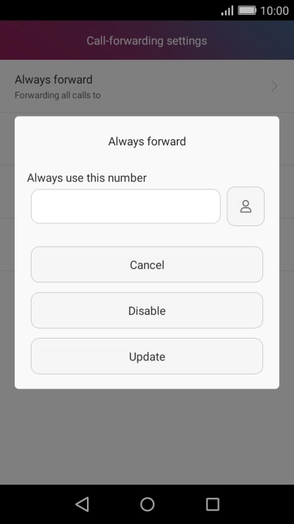 Press Disable.