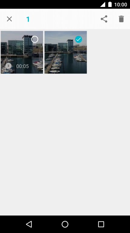 Press the share icon.