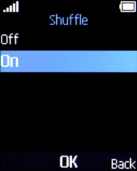 Select the required setting.