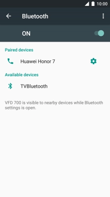 Press the Home key to return to the home screen.