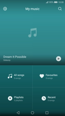 Press All songs.
