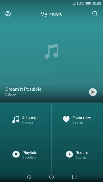 Press All songs.