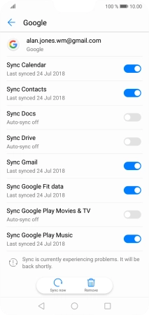 Press the Home key to return to the home screen.