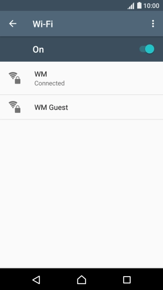 Press the Home key to return to the home screen.