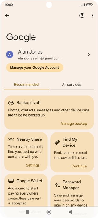 Press Find My Device.