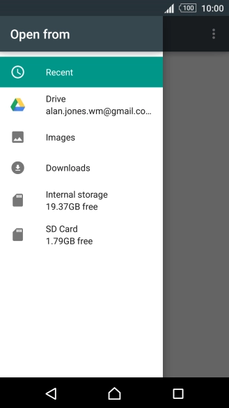 Press Images and go to the required folder.