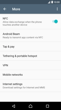 Press Mobile networks.