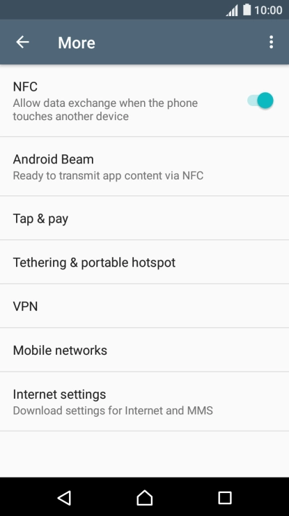 Press Mobile networks.