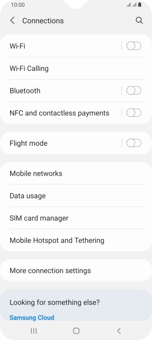 Press SIM card manager.