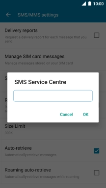 Key in +35387699989 and press OK.