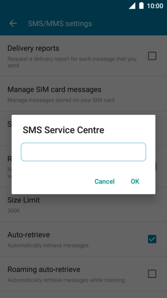 Key in +35387699989 and press OK.