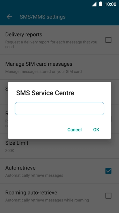 Key in +35387699989 and press OK.
