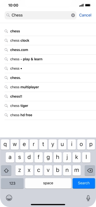 Press Search.