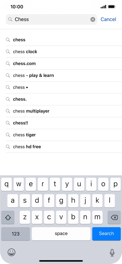 Press Search.