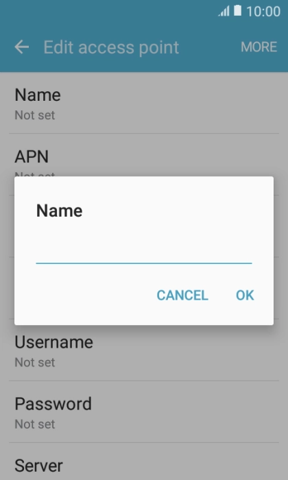 Key in Vodafone MMS and press OK.